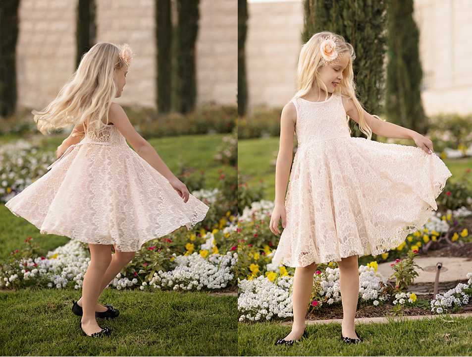 Champagne Lace Flower Girl Dress Wedding Flower Girl Dress Wedding Girl