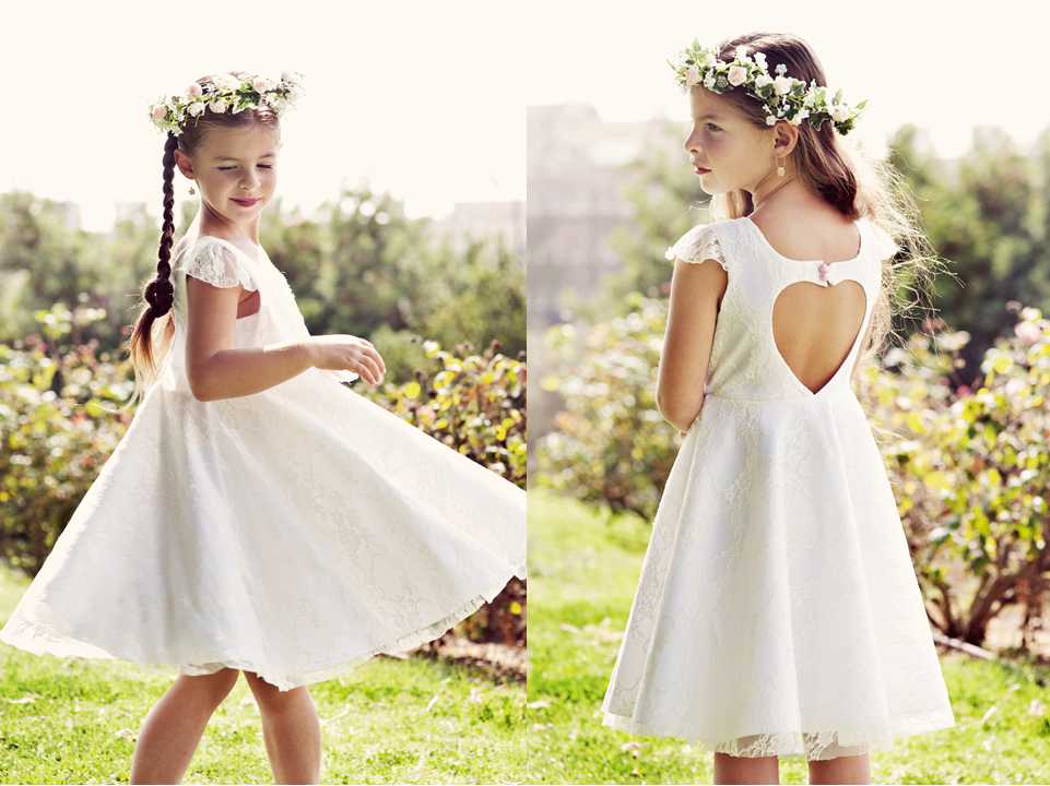 Ivory Lace Flower Girl Dress Infant Toddler Bridal Sash Can Be Custom